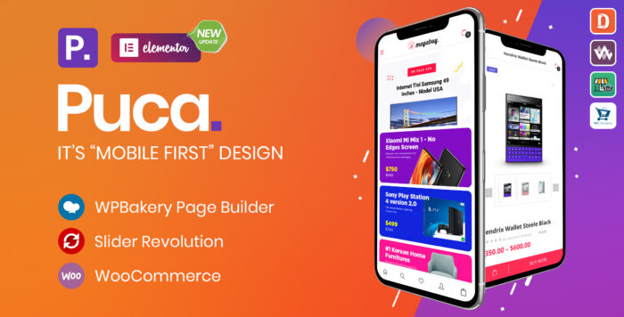 Puca – Optimized Mobile WooCommerce Theme Latest Version